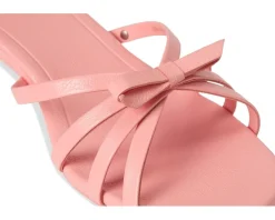 Carolina Pebbled Leather Kitten Heel Sandals