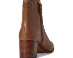 Cassie Burnished Leather Bootie