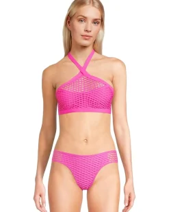 Castaway Kaia Textured High Neck Top