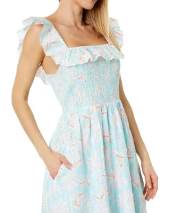 Cay Floral Smocked Midi Dress