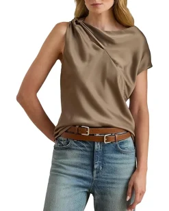 Charmeuse Asymmetrical Blouse