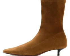 Ciel Kitten Heel Glove Bootie - Suede