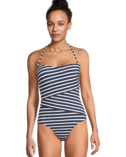 Coastline Stripe Bandeau 1Pc