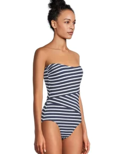 Coastline Stripe Bandeau 1Pc