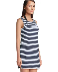 Coastline Stripe Hi Neck Romper