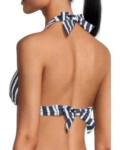 Coastline Stripe Rerversible Halter Top