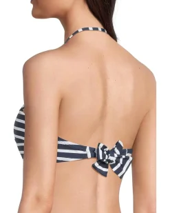 Coastline Stripe Twist Bandeau Top