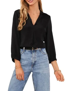 Collared Long Sleeve Blouse With Shirtale