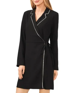 Collared Wrap Dress