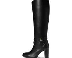 Collins Burnished Leather Tall Boots Heel