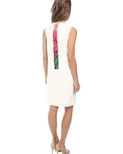 Cosmopolitan Jungle Shift Dress w/ Zipper Detail