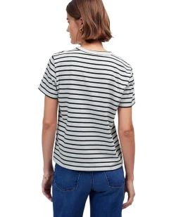 Cotton Perfect Crewneck Tee Stripe