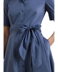 Cotton-Blend Shirtdress