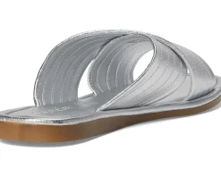 Courage Metallic Leather Slide Sandal