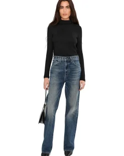 Coverstitch Turtleneck Drapey Rayon Rib