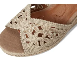 Coyna Floral Espadrille Wedge Sandals