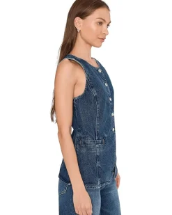 Crewneck Vest In Greendale Wash