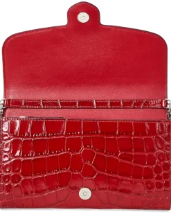 Croc-Embossed Medium Adair Crossbody