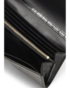 Croc-Embossed Medium Adair Crossbody