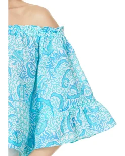 Croix Off-the-Shoulder Linen Top