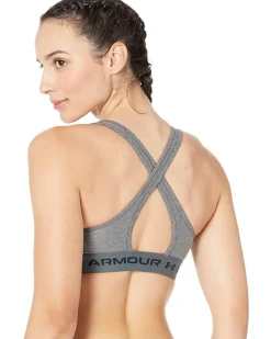 Crossback Mid Impact Heather Bra