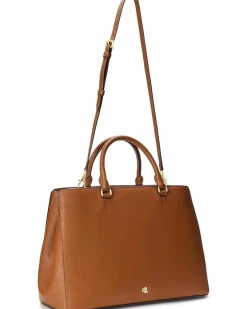 Crosshatch Leather Large Hanna Satchel