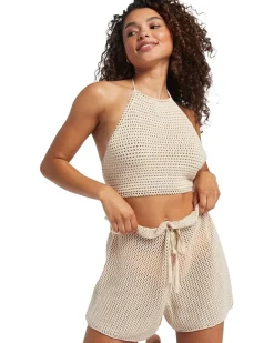 Daydreamer Cropped Knit Halter Top