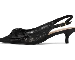 Debra Slingback Kitten Heel - Lace/Satin
