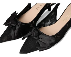 Debra Slingback Kitten Heel - Lace/Satin