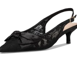 Debra Slingback Kitten Heel - Lace/Satin