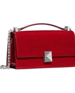 Deco Patent Leather Mini Flap Chain Crossbody