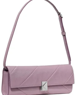 Deco Pieced Glazed Leather Soft Mini Shoulder