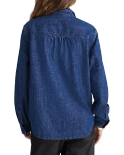 Denim Kimberly Top In Plumville Wash