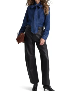 Denim Kimberly Top In Plumville Wash