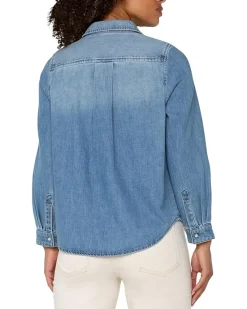 Denim Shirt With Patch Pockets