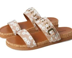 Dineesa Studded Two Band Flat Sandals