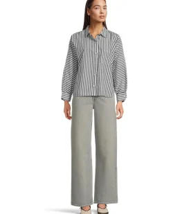 Dolman Sleeve Button-Down Shirt