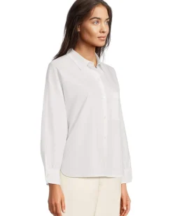 Dolman Sleeve Button-Down Shirt