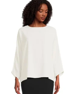 Dolman Sleeve Round Neck Blouse