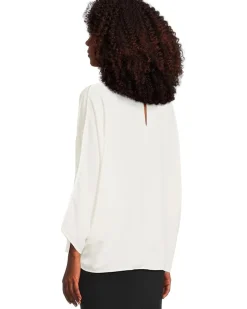 Dolman Sleeve Round Neck Blouse