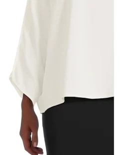 Dolman Sleeve Round Neck Blouse