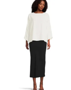 Dolman Sleeve Round Neck Blouse