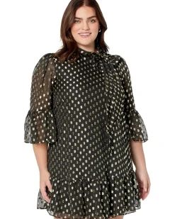 Dot Dress with Bell Sleeves