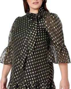 Dot Dress with Bell Sleeves