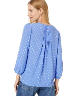 Dot Pintuck Blouse