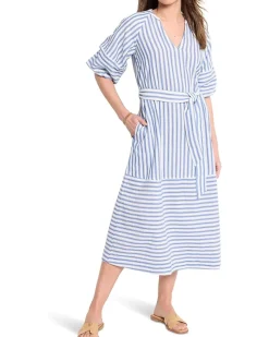 Double Gauze Mixed Stripe Dress