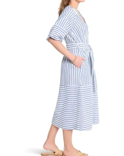 Double Gauze Mixed Stripe Dress