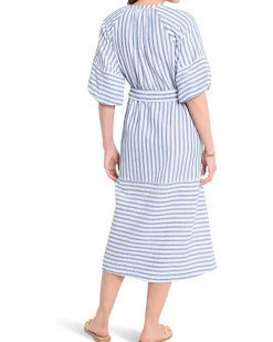 Double Gauze Mixed Stripe Dress