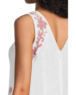 Double V-neck Tank Dress- Alycia