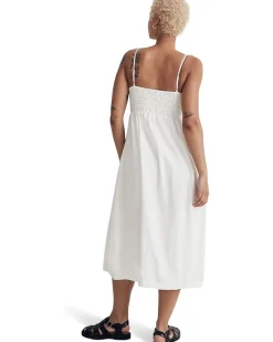 Double-Tie Cutout Sweetheart Midi Dress